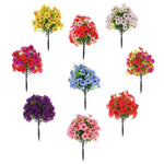 décoration intérieure moderne bouquet artificiel violet rose rouge jaune fleurs polyester piquet simple