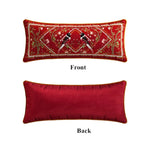 coussin carré velours floral oiseau vert beige traditionnel décor maison lit sofa nouvelle collection