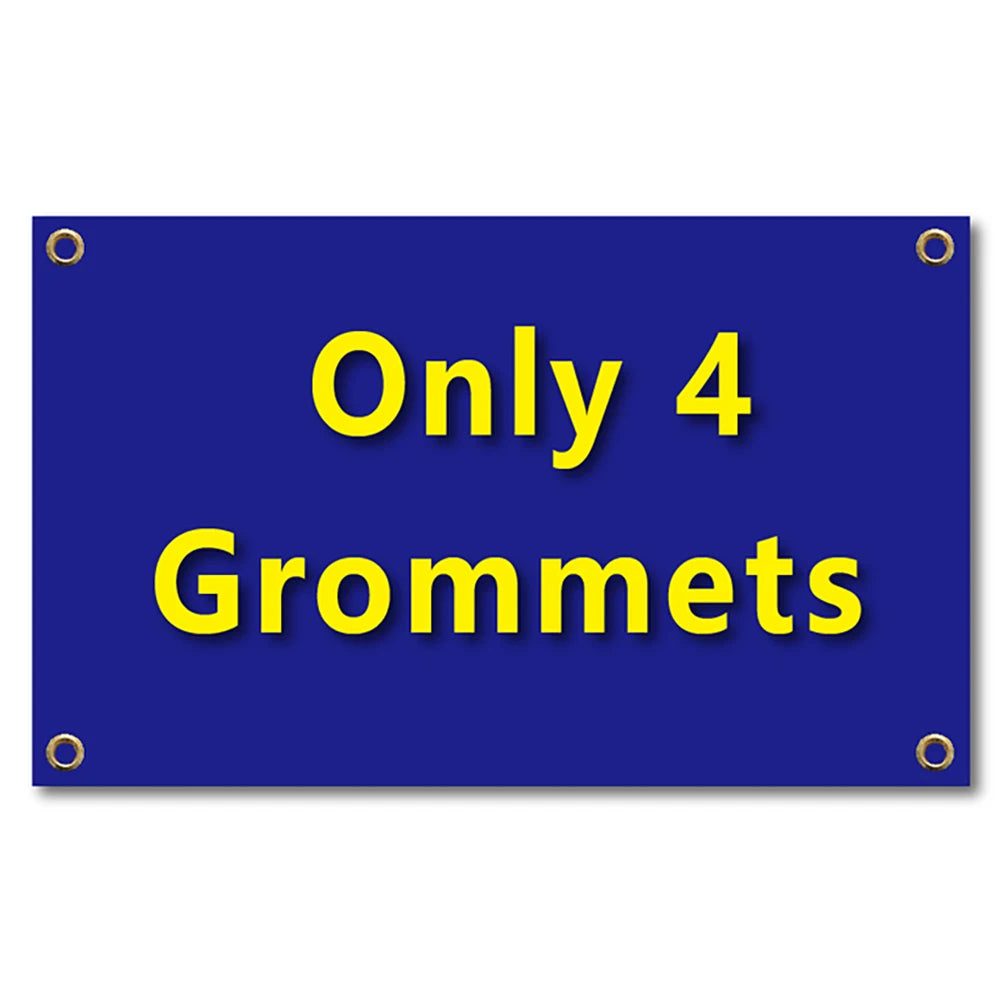 drapeau personnalisable bleu texte simple décoration polyester super tex