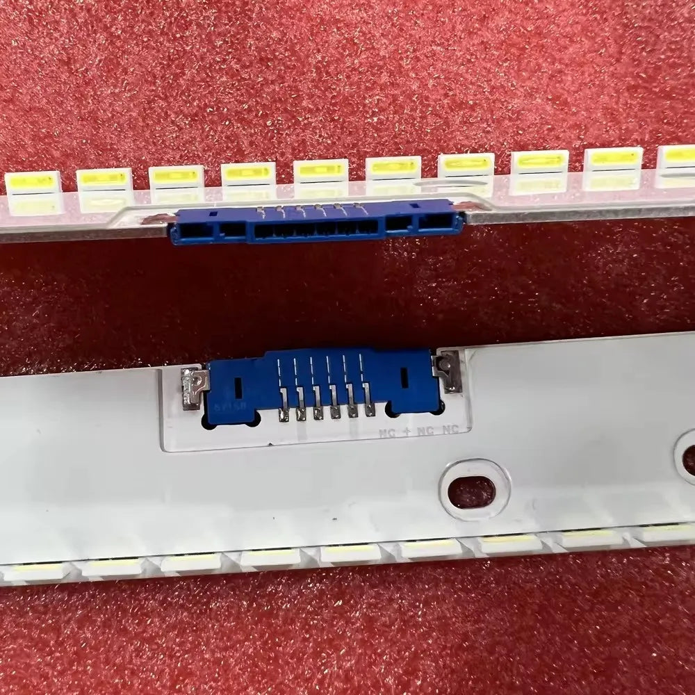 bande led blanc moderne réutilisable sans câble fixations invisibles connecteur bleu aluminium