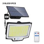 lampe solaire détecteur mouvement 348 led moderne étanche ip65 abs noir blanc télécommande clips