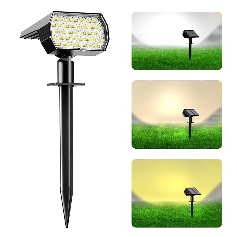éclairage extérieur spots solaires LED noirs moderne 74 pièces IP65 autonome jardin couloir contemporain