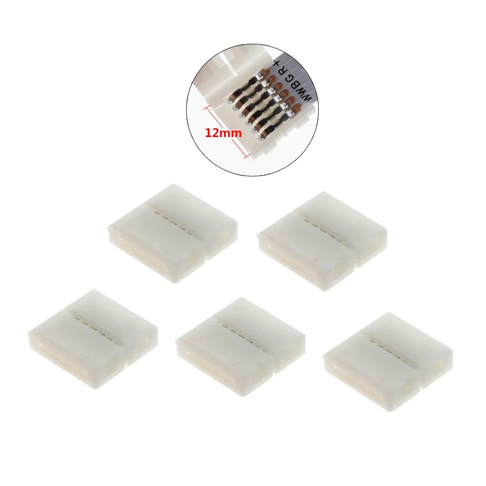 connecteurs électrique broches blancs moderne câbles 50cm RGBCCT LED sans soudure
