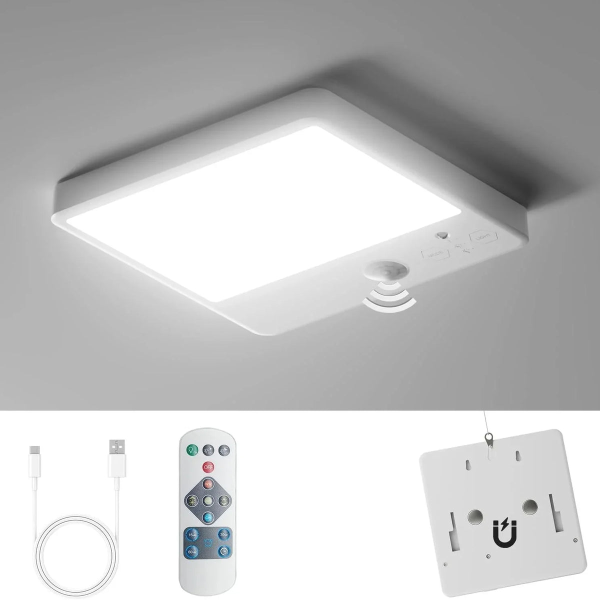 veilleuse led détecteur mouvement rechargeable usb télécommande lumière intelligente escalier cabine moderne religieuse