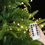 guirlande lumineuse 75m 2000leds étoiles branches moderne blanc doré halloween mariage noël télécommande clips