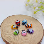 forme coccinelle adhésives rouges noires blanches décoration anniversaire mariage fêtes enfants