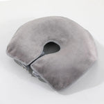 masseur tête coussin velours doux gris grande taille réutilisable face massage confortable non tissé
