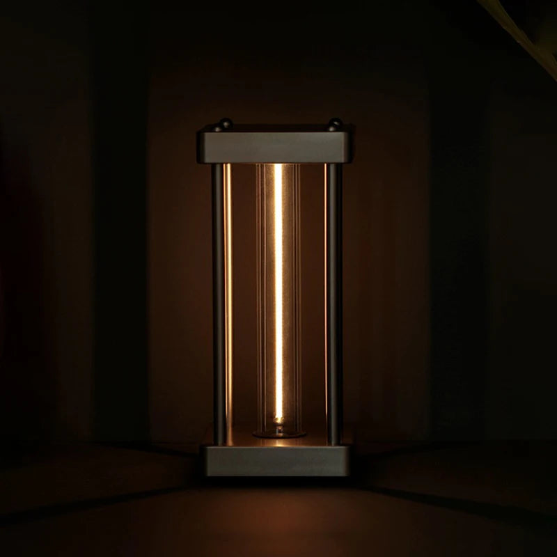 lampe table moderne led rechargeable nuit noire dorée spirales minimalistes chambre salon