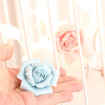cage oiseaux suspendue vintage fleurs céramique rose clair blanc romantique