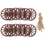 roues chariot bois vintage rustique ornements occidentaux décoration murale gravures circulaires