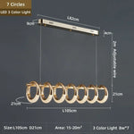 lampe suspendue dorée contemporaine effet miroir chaînes brillance éléganteintérieur salon cuisine doré