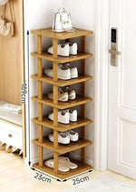 étagère chaussures bois naturel moderne étages rangement porte maison