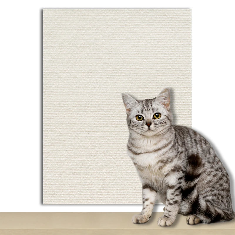 tapis anti griffes chats protection canapé auto adhésif 60x200cm gris beige moderne