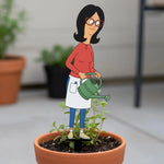 figurines jardiniers extérieures scies pelles gants chapeaux rose bleu vert cartoon decoration pot plantes