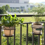 Support plante fer design pour décoration extérieure
