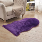 tapis blanc jaune fourrure synthétique moderne doux sans BPA PVC polyester vinyle maison chambre