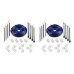 câbles led kit connecteurs blanc noir bleu 24v modernes pratiques 10 câbles 20 connecteurs