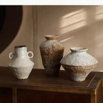 vase céramique rustique zen minimaliste beige marron blanc cassé orange naturellements