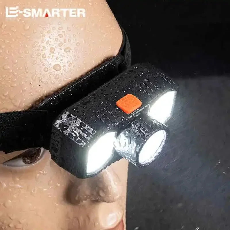 lampe frontale led noir blanche ajustable ceinture urgence éclairage extérieur