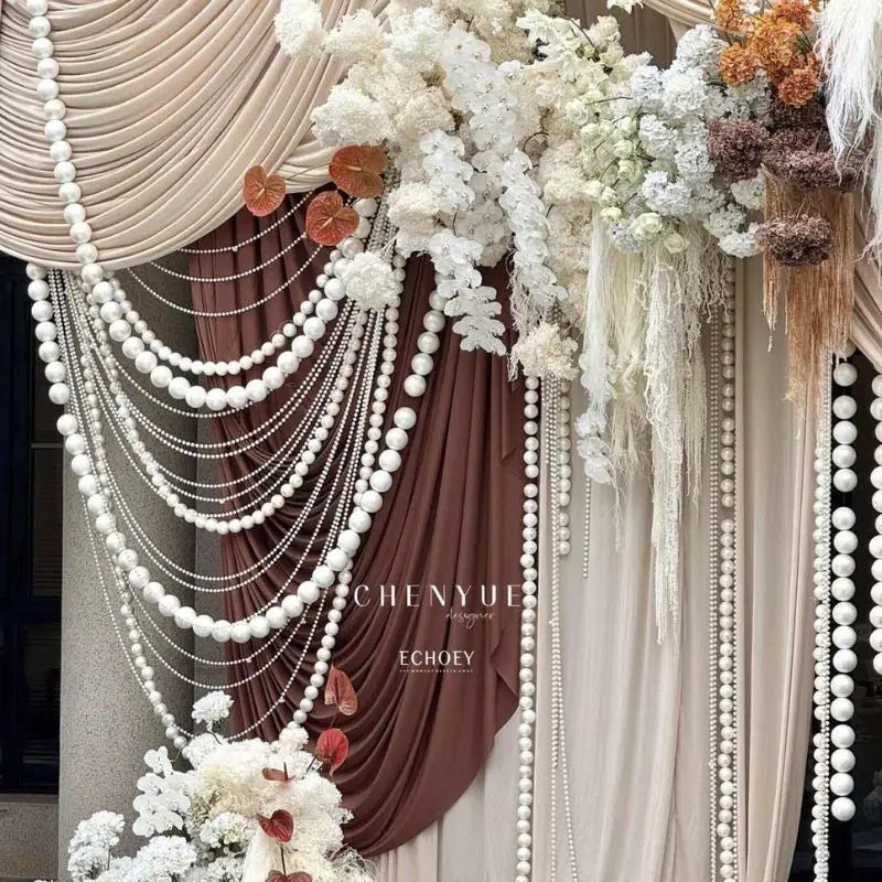 guirlande blanches mariage anniversaire décoration élégante occasion fête rondes brillantes