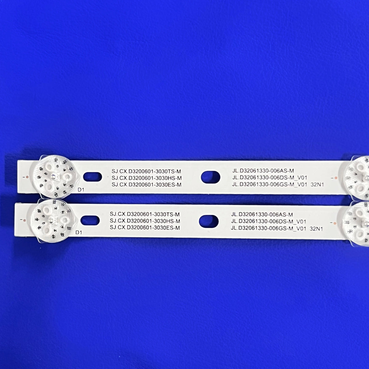 barre lumineuse led blanc moderne rondelles points noirs 6v 574mm 6led