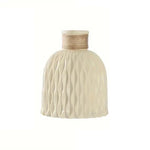 vase table moderne plastique blanc opaque tendance 12cm 14.5cm[arrangement floral incluse]