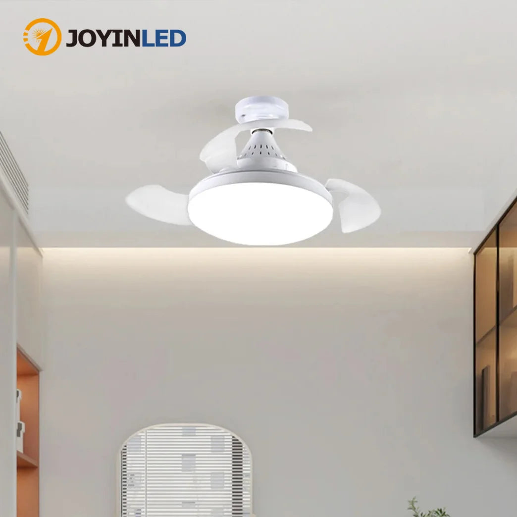 ventilateur lumière led télécommande blanc moderne silent 45cm 3vitesses rechargeable ul cem