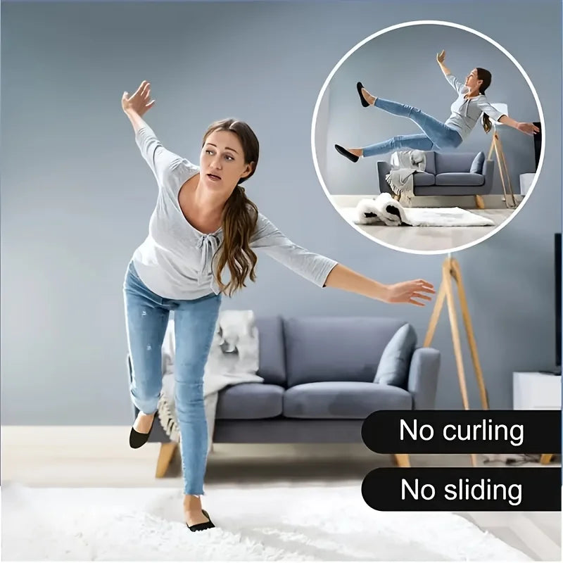 tapis beige clair texture tissée moderne adhésifs noirs antidérapants durables réutilisables fixe sols bois