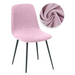 chaise moderne velours beige blanc violet rose marron orangeversible 22 48cm