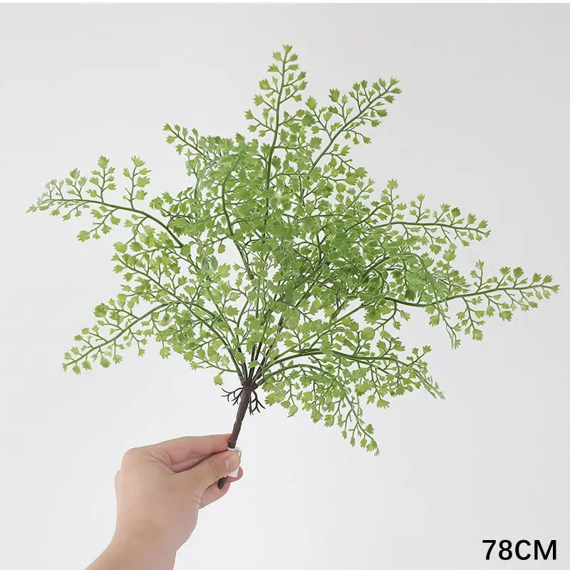 bouquet artificiel feuilles vertes moderne decoration intérieure anniversaire exposition branche plastique 39cm
