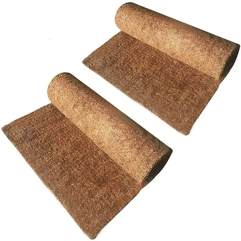 tapis coco naturel tapisserie fibre lézard tortue gecko terrarium décoration animal brun clair rustic