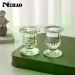 bougeoir transparent classique adhésif décoration maison mariage ornements transparent raisonné