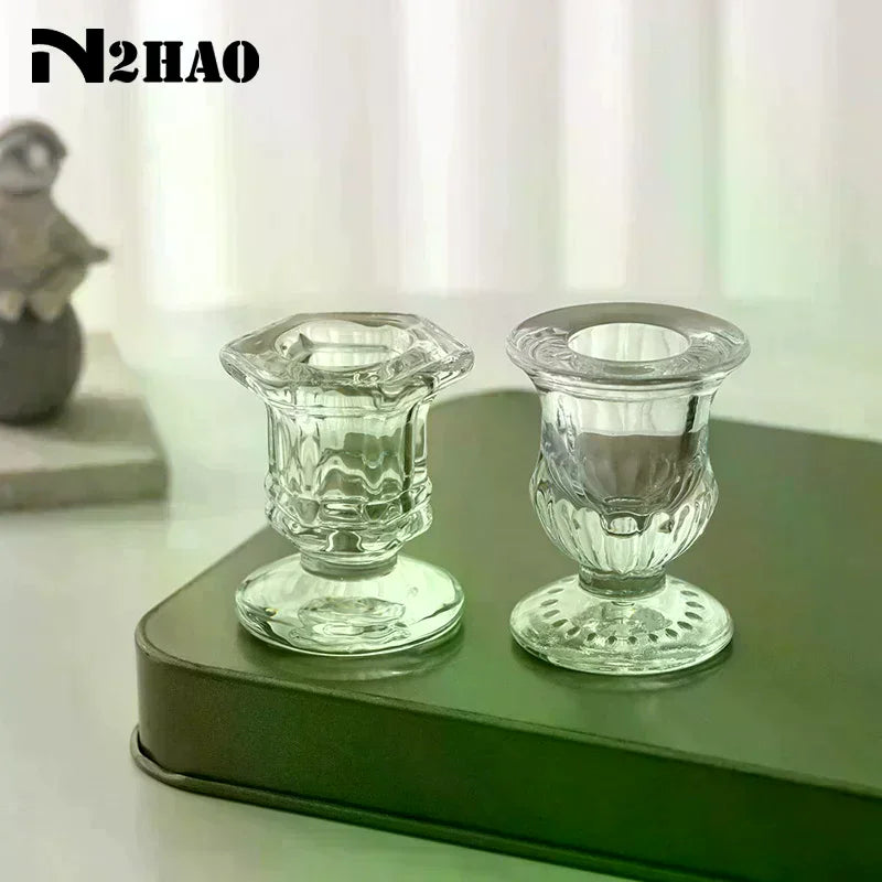 bougeoir transparent classique adhésif décoration maison mariage ornements transparent raisonné