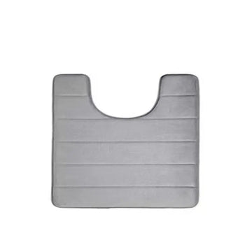 tapis bain doux texturé gris clair kit moderne deux tailles toilette