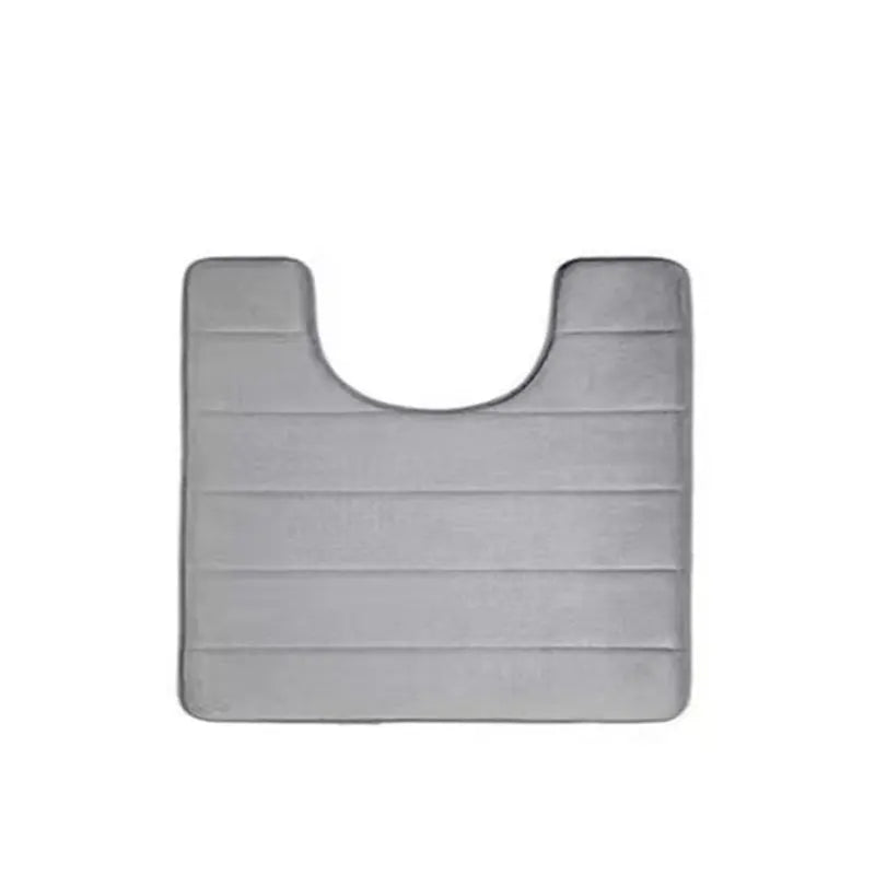 tapis bain doux texturé gris clair kit moderne deux tailles toilette