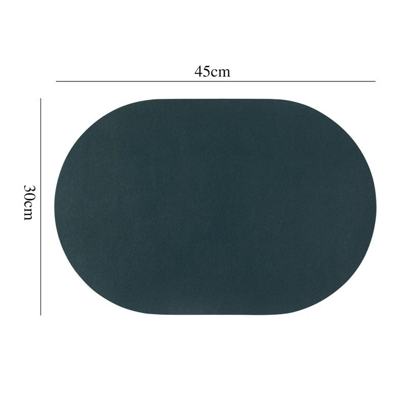 tapis table moderne marron beige bleu clair noir imperméable résistant l'huile uni sans fixation