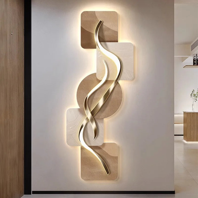Applique murale LED noir vue de face