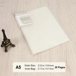 classeur transparent pvc a5 b5 organiseur documents scolaire scolaire moderne violet