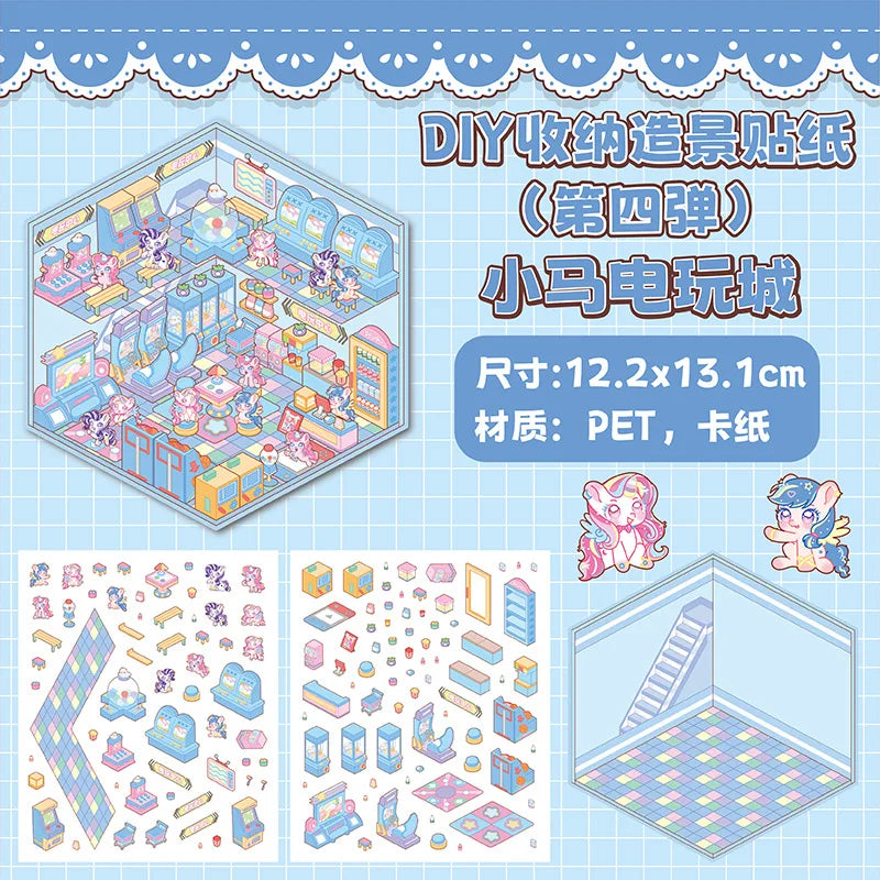 puzzle 3d illustration dessin animé boulangerie vêtements salon thé enfant chambre décoration