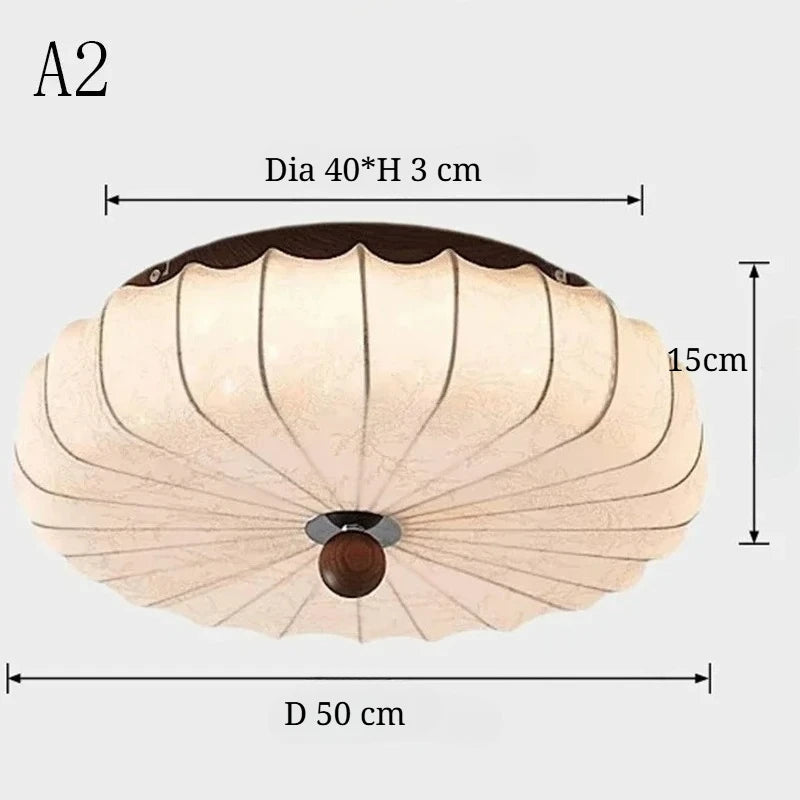 luminaire tissu vintage moderne beige marron motifs floraux opacité variable éclairage quotidien chambre couloir