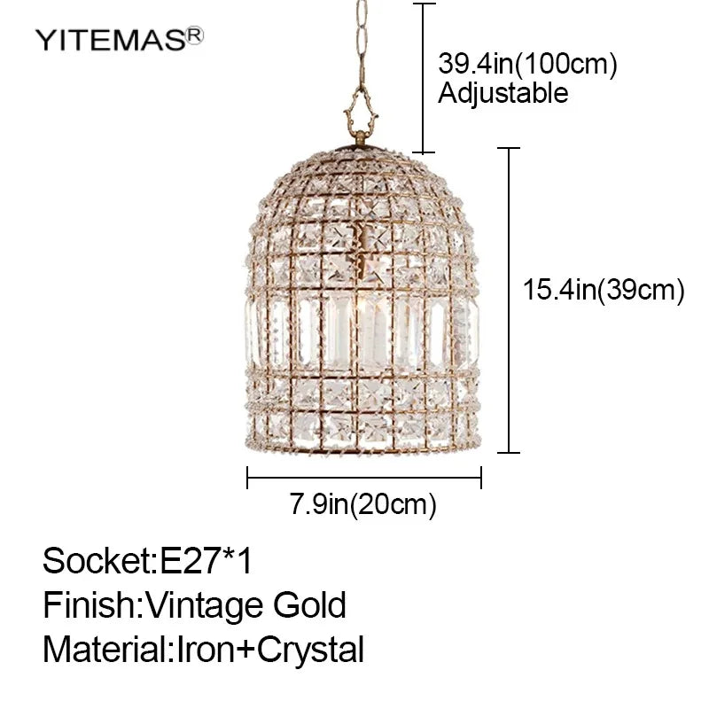lustre classique cristal transparent doré rangs haute qualité autonome certification sécurité
