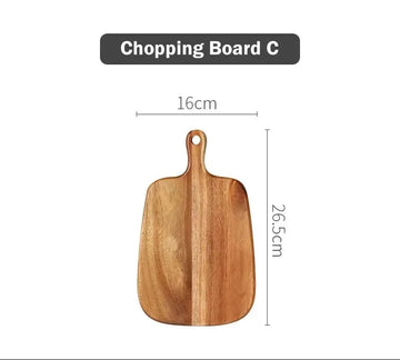 planche découper bois rustique plateau service suspendu pain fourchette nappe verte