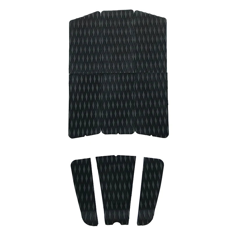 tapis antidérapant autoadhésif découpable surf paddleboard motifs abstraits diamantés blanc noir bleu