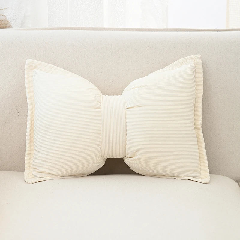 taies d'oreiller polyester corduroy moderne marron clair beige bleu marine 30x50cm opaques fixées maison