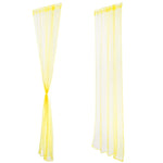 rideaux voilage couleur orange vert blanc decoratif translucide tringle maison moderne