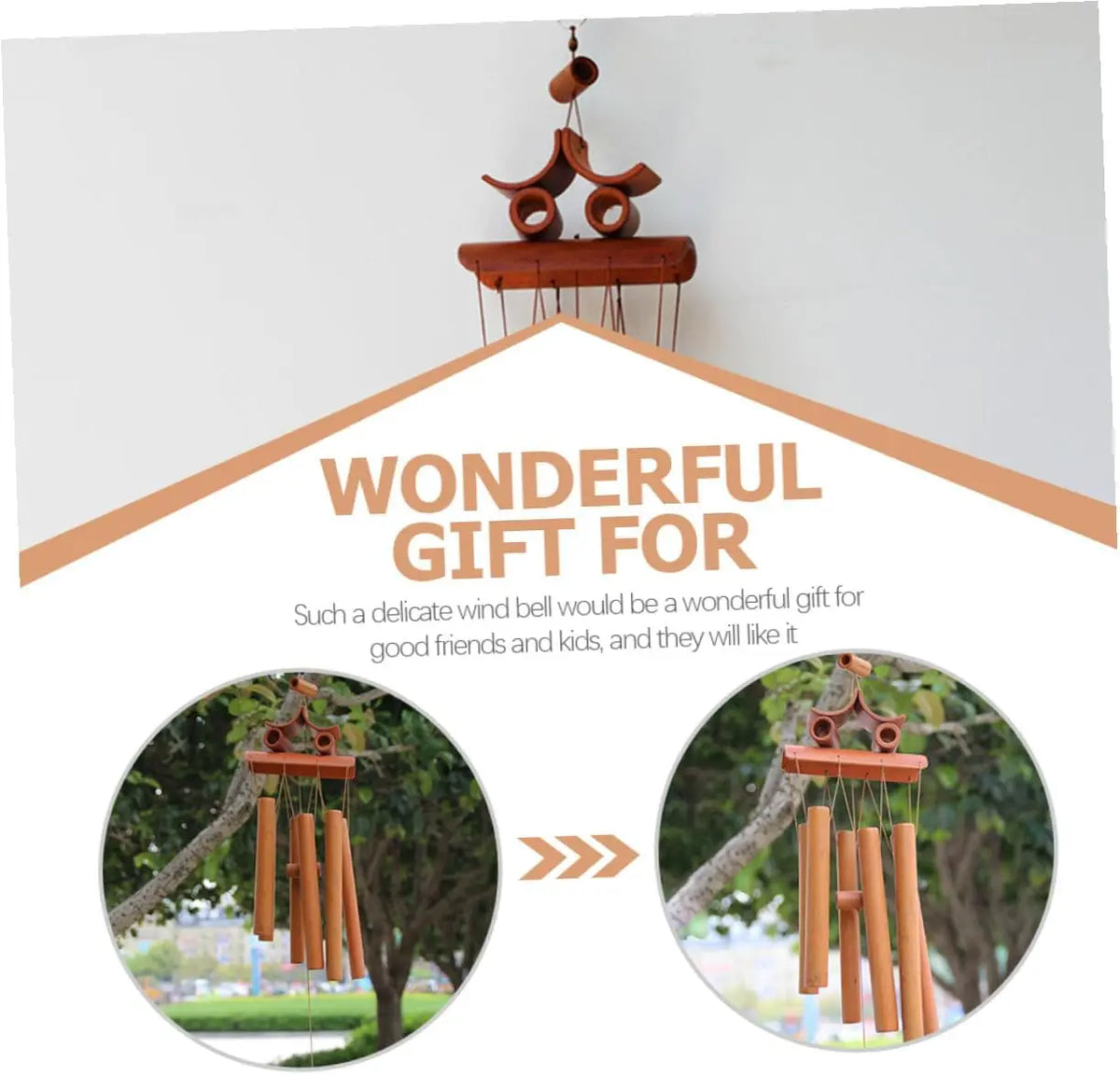 cloche vent bambou traditionnelle relaxation jardin relaxation patio détente relaxationextérieur ambiance maison brune claire
