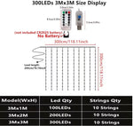 Télécommande de la guirlande LED avec ses 8 modes de fonctionnement