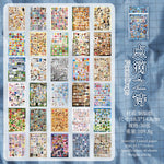 sticker créatif livre adhésif animaux objets symboles multicolore bleu diverse formes