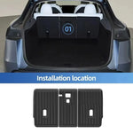 tapis sol tpe noir rayures horizontales clips modernes tesla 2025