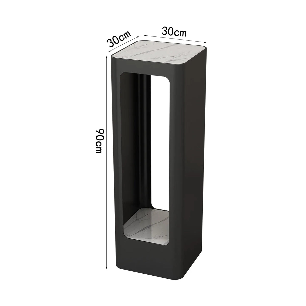 support vases moderne multi niveaux beige noir texture marbrée intérieur moderne